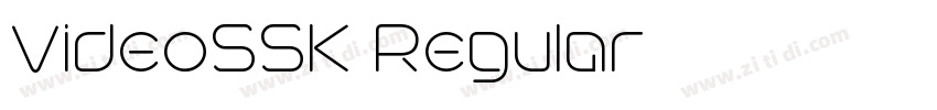 VideoSSK Regular字体转换